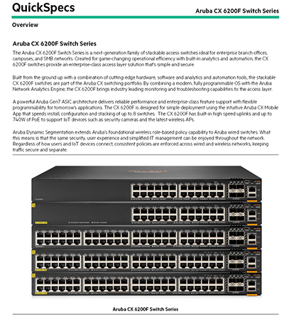 Aruba CX6200F