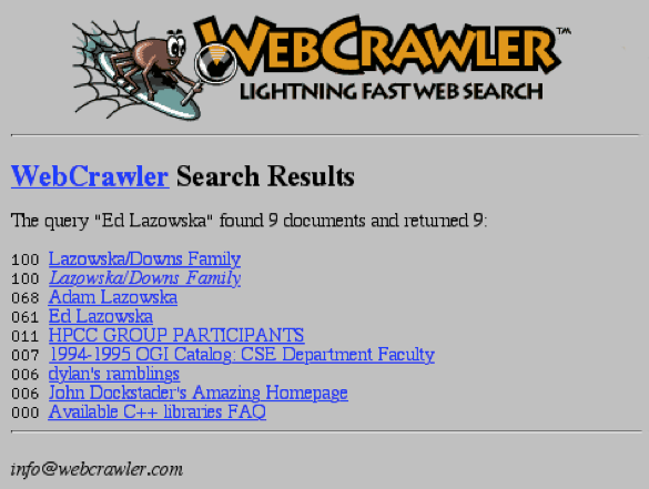 web crawler search voyeur